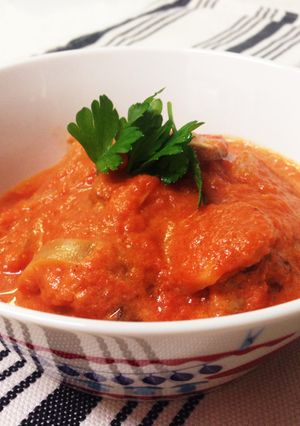 チキンをリメイク！トマトクリーム煮-レシピのメイン写真