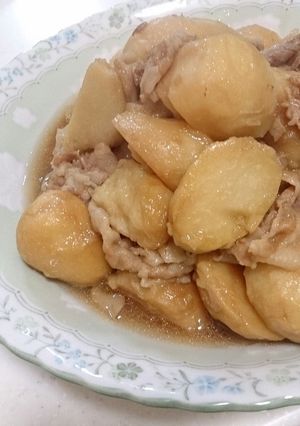 にんにく入り里芋と豚肉の煮物-レシピのメイン写真
