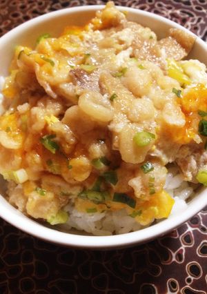 ネギ豚卵丼-レシピのメイン写真
