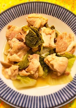 鶏もも肉と白菜のフライパン煮込み-レシピのメイン写真