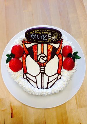 仮面ライダードライブ☆バースデーケーキ☆-レシピのメイン写真