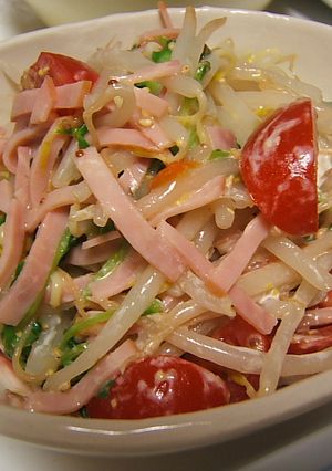 豆苗ともやしのサラダ-レシピのメイン写真