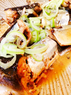 圧力鍋で作る♪骨まで食す秋刀魚の味噌煮-レシピのメイン写真
