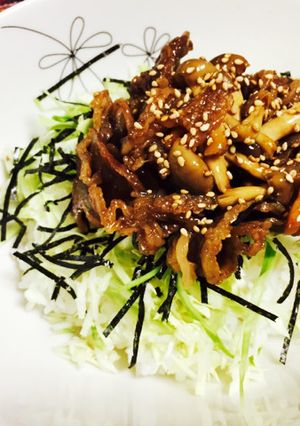 お手軽。牛肉の和風丼。-レシピのメイン写真