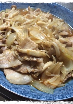 簡単豚バラきのこ炒め-レシピのメイン写真