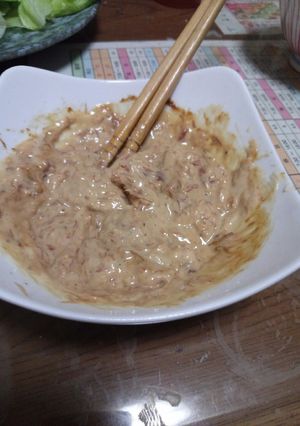 簡単！混ぜるだけ!！レタスうまうまタレ-レシピのメイン写真