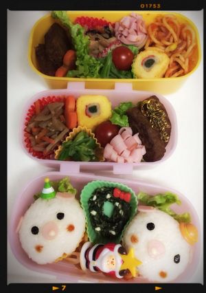 簡単☆クリスマスリース弁当-レシピのメイン写真