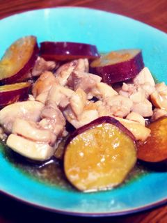 さつまいもと鶏の煮物-レシピのメイン写真