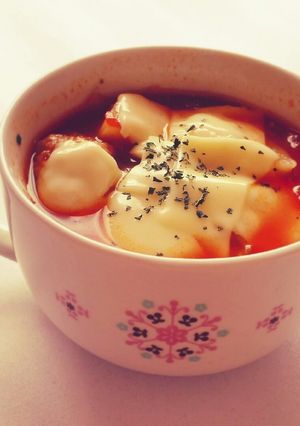 トマトスープ（手作りソーセージ入り★）-レシピのメイン写真