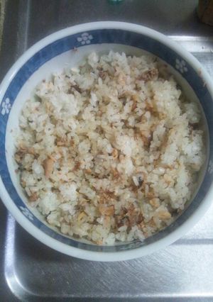 ７月３１日晩飯【イワシ缶の混ぜご飯】-レシピのメイン写真