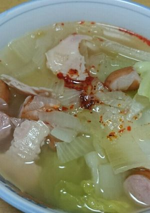 野菜とハムソーセージの洋風スープ煮-レシピのメイン写真