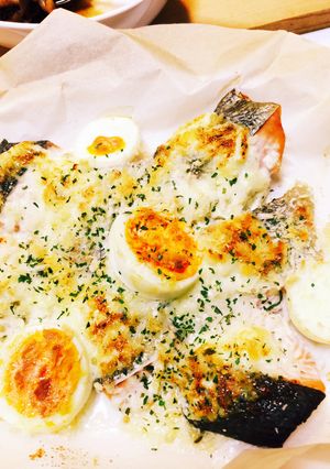 気軽にトースターで！秋鮭のタルタル焼き-レシピのメイン写真