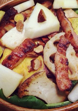ご馳走！焼き野菜と林檎のサラダ-レシピのメイン写真