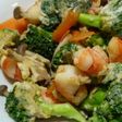 エビとブロッコリーの中華味炒め
