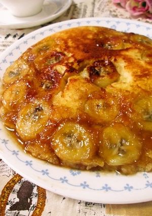 フライパンで✿カラメルバナナケーキ-レシピのメイン写真