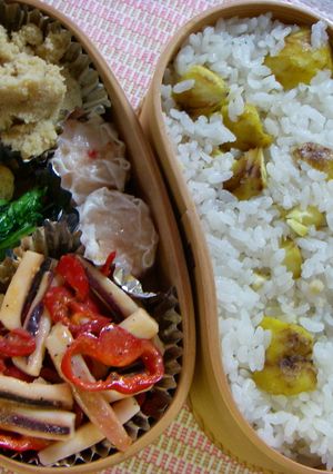 お弁当(76)栗ご飯-レシピのメイン写真