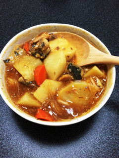 鯖缶と大根のカレー煮 レンジで簡単に!-レシピのメイン写真