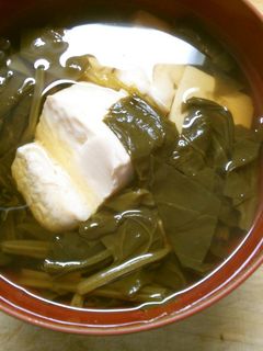 簡単♪ ほうれん草と 豆腐の お吸い物!-レシピのメイン写真