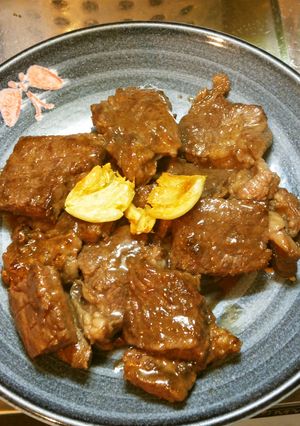 時短簡単輸入牛肉のニンニク・バター・醤油-レシピのメイン写真