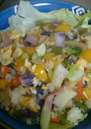 カラフル野菜チャーハン-レシピのメイン写真