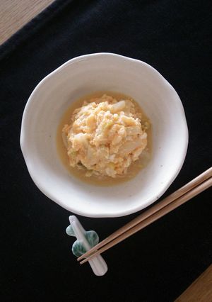 とろとろ☆白菜とたらこのたまごとじ-レシピのメイン写真