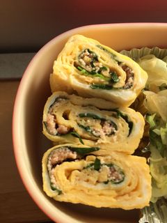 お弁当に♪大葉と明太子の卵焼き。-レシピのメイン写真
