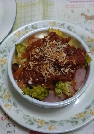 ミートソースココットカマン-レシピのメイン写真