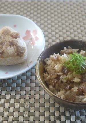 氷こんにゃくそぼろの　混ぜご飯＆お握り♡-レシピのメイン写真