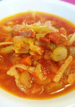 簡単野菜たっぷりミネストローネ-レシピのメイン写真