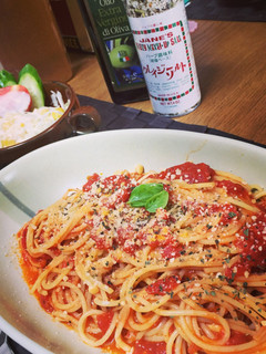 トマト缶で☆ウチの絶品トマトパスタ!-レシピのメイン写真
