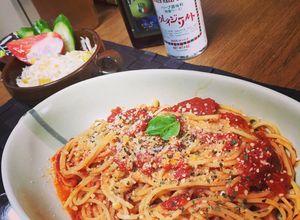 トマト缶で☆ウチの絶品トマトパスタ！-レシピのメイン写真