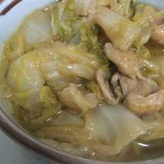 簡単！白菜と鳥皮の煮物-レシピのメイン写真