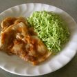 お漬物で生姜焼き