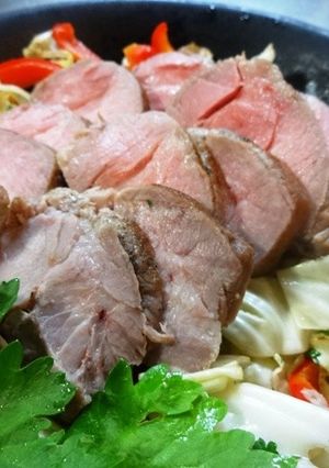 野菜たっぷり♪柔らか簡単ローストポーク-レシピのメイン写真