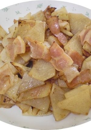 はやとうりのベーコン炒め　　　　　　　　-レシピのメイン写真