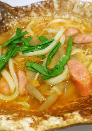 辛くないキムチうどん-レシピのメイン写真