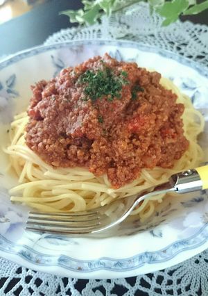 夕食・パスタ★圧力鍋で簡単♫ミートソース-レシピのメイン写真
