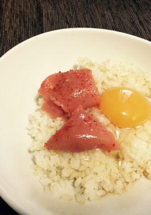1人暮らし系男子へ 明太子たまごかけご飯-レシピのメイン写真