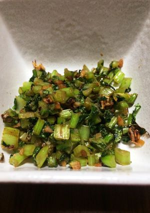 ダイコン葉の炒め物-レシピのメイン写真