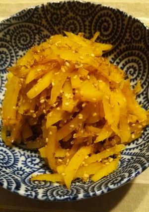 ご飯のお供！沢庵のおかか炒め♪-レシピのメイン写真
