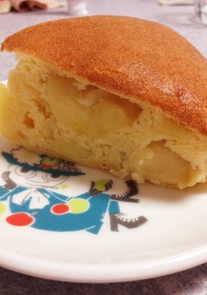 ノンオイル☆豆腐と林檎の炊飯器ケーキ-レシピのメイン写真