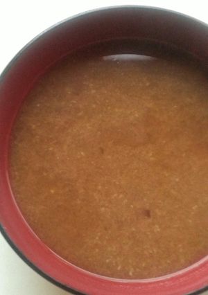 お湯を注ぐだけ☆梅かつお味噌汁♪-レシピのメイン写真