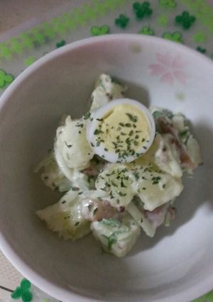 水菜とジャガイモのしゃきしゃきサラダ-レシピのメイン写真