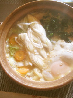 冷凍うどんでお手軽♪味噌煮込みうどん-レシピのメイン写真