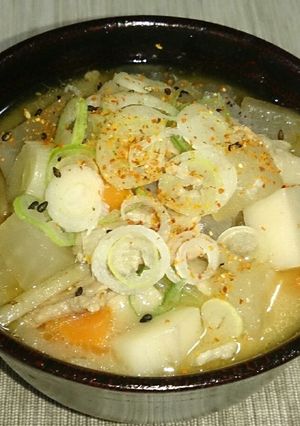 我が家の具たっぷり食べる豚汁！-レシピのメイン写真