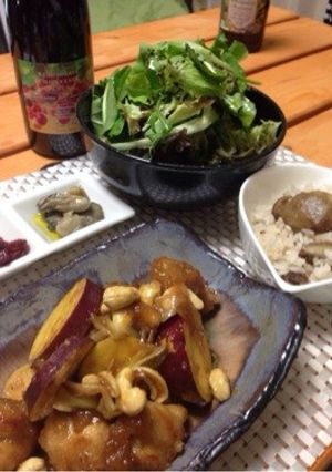 鶏とさつまいもの甘辛-レシピのメイン写真