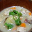 薩摩芋と鶏肉の具沢山お味噌汁