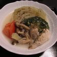 鶏ささみとキャベツのクリームスープ