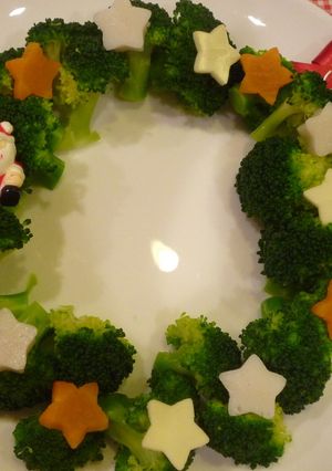 クリスマスリースサラダ-レシピのメイン写真
