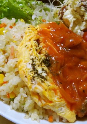 味の素エビピラフ（＋α）で1皿メニュー-レシピのメイン写真